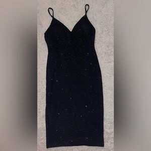 Black sparkly dress with built-in bra